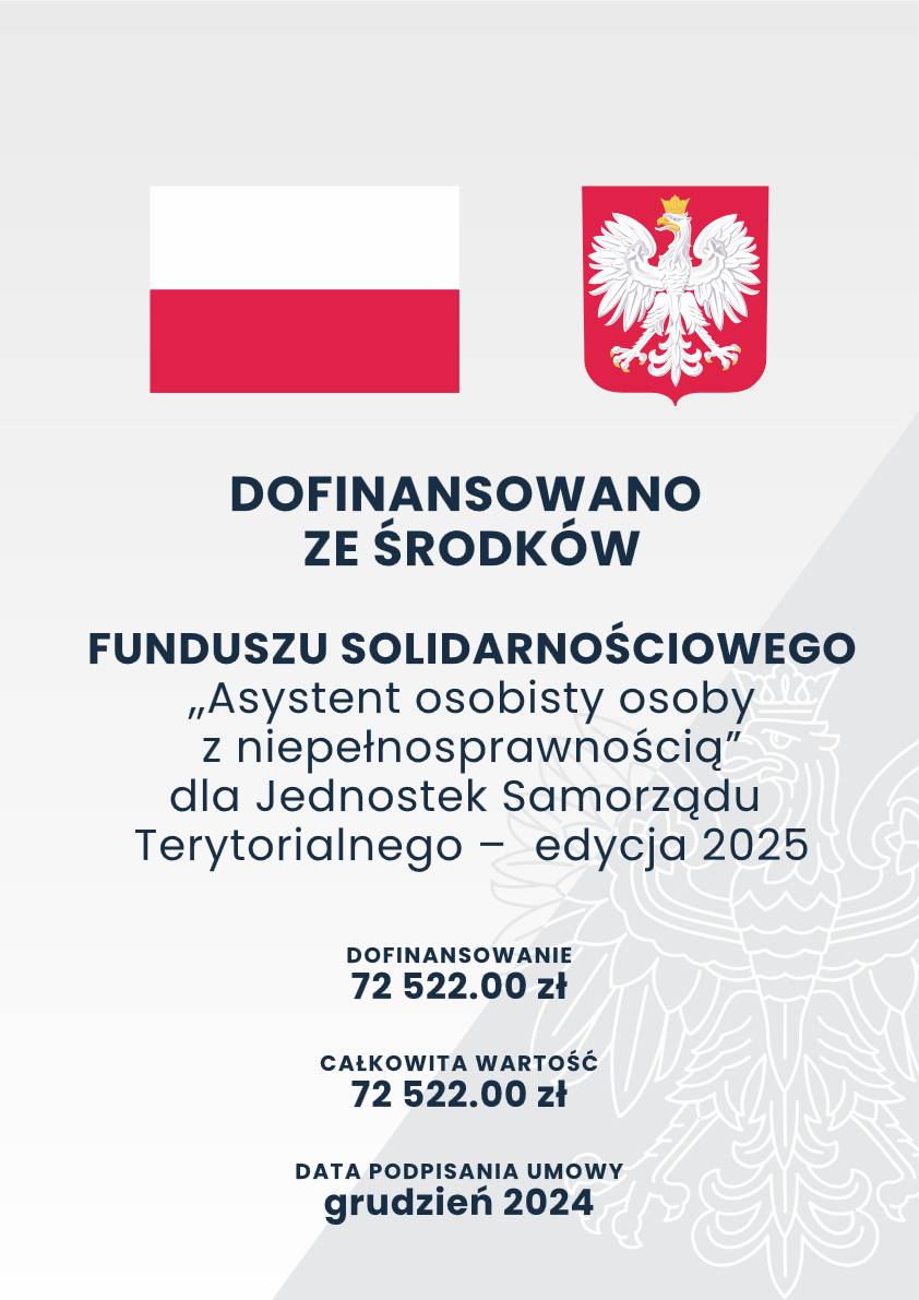 Dofinansowanie - asystent osobisty osoby z niepełnosprawnością