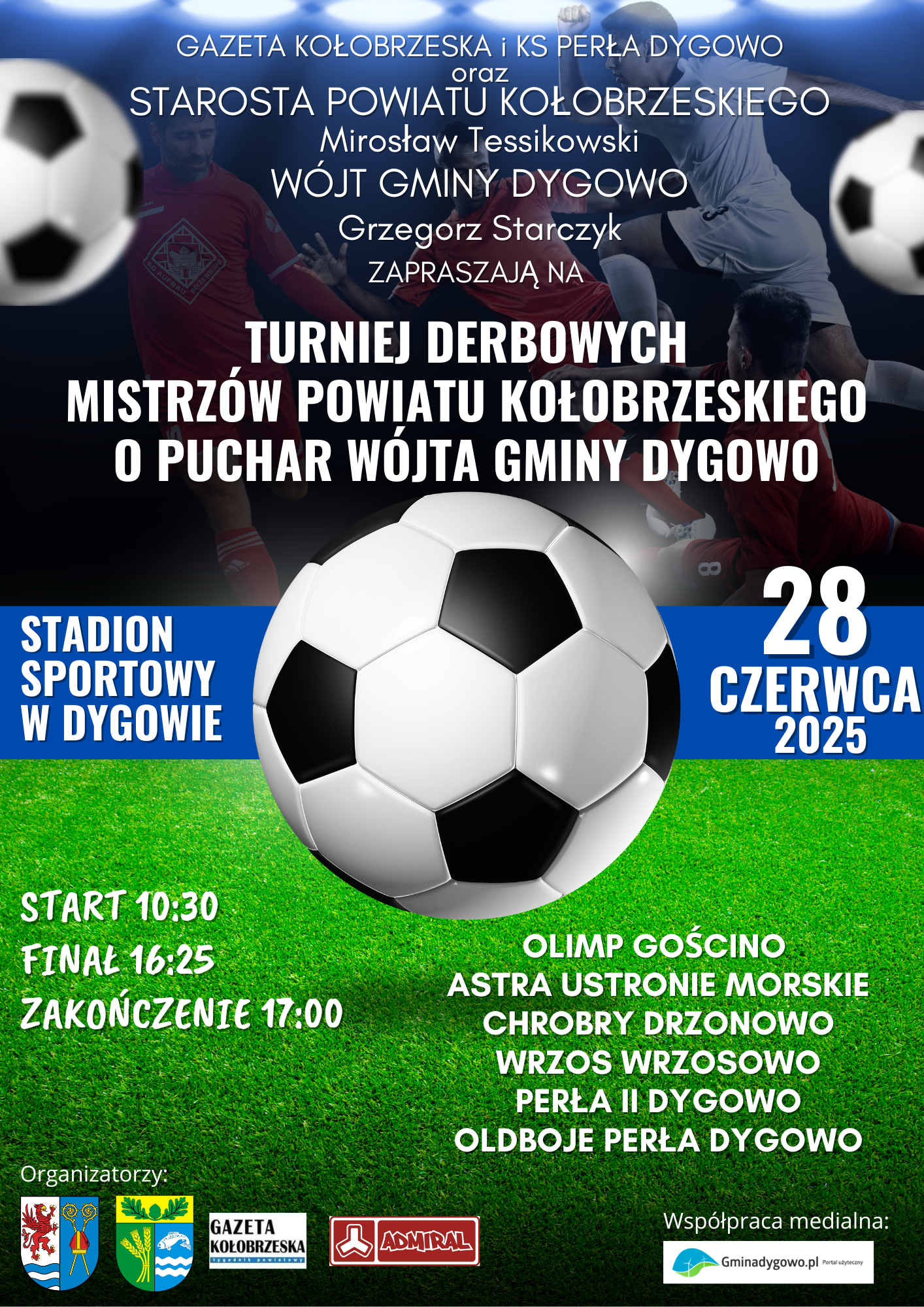 Turniej derbowych mistrzów powiatu kołobrzeskiego o puchar wójta Gminy Dygowo